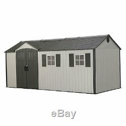 Lifetime 17.5 X 8 Outdoor Storage Shed Steel Reinforced Garden Building 60214