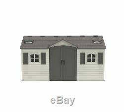 Lifetime 60079 Storage Shed Dual Entry Desert Sand Outdoor Garden Backyard New