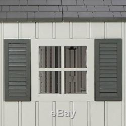 Lifetime 60213 8' X 17.5' Garden Storage Shed Dual Entry Windows Carriage Doors