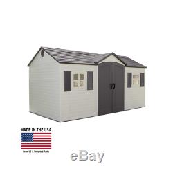 Lifetime 6446 15 Ft. X 8 Ft. Outdoor Storage Shed Building Garage N0 Tax