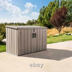 Lifetime 75 Cu. Ft. Horizontal Storage Shed Light Brown NEW FREE SHIPPING USA
