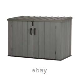 Lifetime 75 cubic feet Horizontal Storage Shed, Brown, 60212