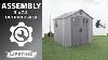 Lifetime 8 X 7 5 Outdoor Shed Lifetime Assembly Video
