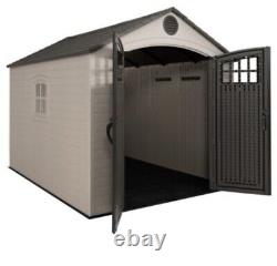 Lifetime 8 ft. W x 10 ft. D Plastic Outdoor Storage Shed 71.7 sq. Ft