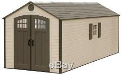 Lifetime 8 ft. X 20 ft. Plastic Storage Shed Heavy Duty Durable Lockable New