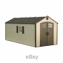 Lifetime 8 x 17.5 ft. Outdoor Storage Shed