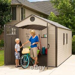 Lifetime 8 x 17.5 ft. Outdoor Storage Shed