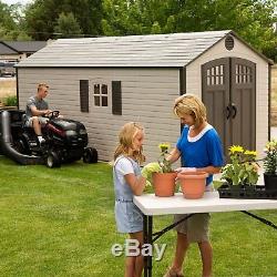 Lifetime 8 x 17.5 ft. Outdoor Storage Shed