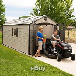 Lifetime 8 x 17.5 ft. Outdoor Storage Shed