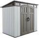 Lifetime 8' X 5' Resin Outdoor Storage Shed With Floor And Windows Double Wall