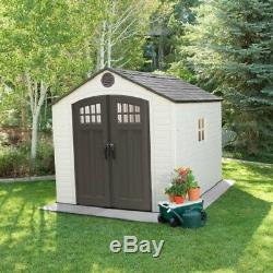 Lifetime 8x10 Outdoor Storage Shed Kit with Horizontal Siding 60238