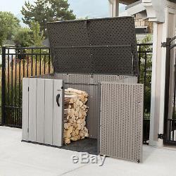 Lifetime Horizontal Outdoor Storage Shed Dual Wall High-density Polyethylene