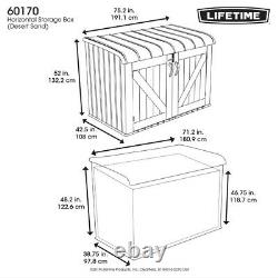 Lifetime Horizontal Storage Shed