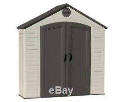 Lifetime Sheds 8x2.5 Plastic Storage Shed Kit with Floor (6413)