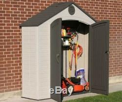 Lifetime Sheds 8x2.5 Plastic Storage Shed Kit with Floor (6413)