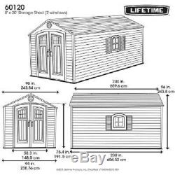 Lifetime Storage 8 x 20 Shed 60120