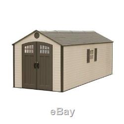 Lifetime Storage Shed 60120 8 ft x 20 ft Building Kit with Floor Easy Quick Set Up