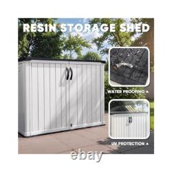 Lockable Devoko Outdoor Storage, 26 Cu Ft, Waterproof Tool & Cushion Box