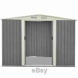 Metal Outdoor Storage Shed Kit Garden Backyard Toolshed DIY House Heavy Duty 6x8