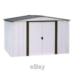 Metal Shed Walk In Floor Frame Kit 2 Door Garden Storage Outdoor 10 X 12 Ft New