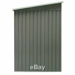 Metal Storage Shed Heavy Duty Kit Outdoor Garden Backyard Log Toolshed DIY 4x78