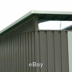 Metal Storage Shed Heavy Duty Kit Outdoor Garden Backyard Log Toolshed DIY 4x78