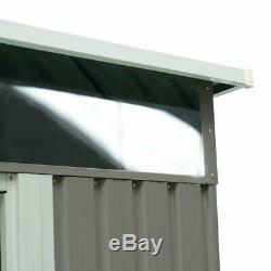 Metal Storage Shed Heavy Duty Kit Outdoor Garden Backyard Log Toolshed DIY 4x78