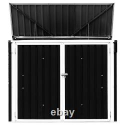 Modern & Durable Horizontal Storage Shed 68 Cubic Feet for Garbage Cans