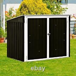 Modern & Durable Horizontal Storage Shed 68 Cubic Feet for Garbage Cans