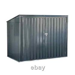 NEW 6 ft. W x 3 ft. D Galvanized Steel Horizontal Storage Shed