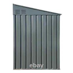 NEW 6 ft. W x 3 ft. D Galvanized Steel Horizontal Storage Shed