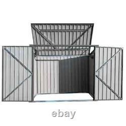 NEW 6 ft. W x 3 ft. D Galvanized Steel Horizontal Storage Shed