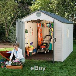 NEW Lifetime 8 Ft. X12.5 Ft. Outdoor Storage Shed FREE SHIPPING