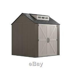 NEW Rubbermaid 7x7 Ft Durable Weather Resistant Resin Outdoor Storage Shed