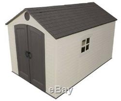 New Lifetime Storage Shed 6402 8x12.5 Plastic Garden Tool Yard Outdoor Building