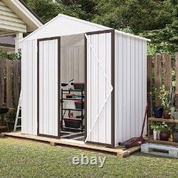 OUYESSIR 6x4 FT Outdoor Metal Storage Shed Lockable Backyard Utility Room