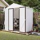 Ouyessir 6x4 Ft Outdoor Metal Storage Shed Lockable Backyard Utility Room