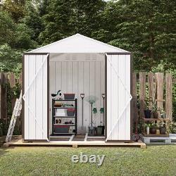 OUYESSIR 6x4 FT Outdoor Metal Storage Shed Lockable Backyard Utility Room