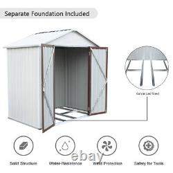 OUYESSIR 6x4 FT Outdoor Metal Storage Shed Lockable Backyard Utility Room