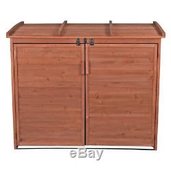 Outdoor 34-inch x 62-inch Wooden Storage Shed with Lockable Doors 1st CLASS WOOD