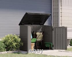 Outdoor 4 ft. 4 in. W x 2 ft. 8 in. D Plastic Horizontal Storage Shed