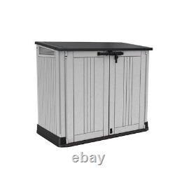 Outdoor 4 ft. 5 in. W x 2 ft. 5 in. D Resin Horizontal Storage Shed Yard Garden