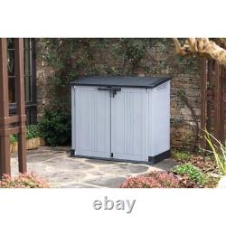 Outdoor 4 ft. 5 in. W x 2 ft. 5 in. D Resin Horizontal Storage Shed Yard Garden