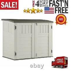 Outdoor 4 ft. 5 in. W x 2 ft. 9 in. D Horizontal Storage Shed