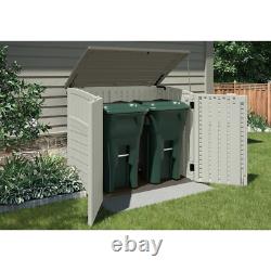 Outdoor 4 ft. 5 in. W x 2 ft. 9 in. D Horizontal Storage Shed