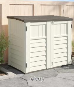 Outdoor 4 ft. 5 in. W x 2 ft. 9 in. D Plastic Horizontal Storage Shed