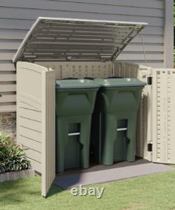 Outdoor 4 ft. 5 in. W x 2 ft. 9 in. D Plastic Horizontal Storage Shed