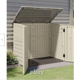 Outdoor 4 ft. 5 in. W x 2 ft. 9 in. D Plastic Horizontal Storage Shed NEW