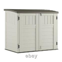 Outdoor 4 ft. 5 in. W x 2 ft. 9 in. D Plastic Horizontal Storage Shed NEW