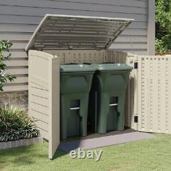 Outdoor 4 ft. 5 in. W x 2 ft. 9 in. D Plastic Horizontal Storage Shed, NEW